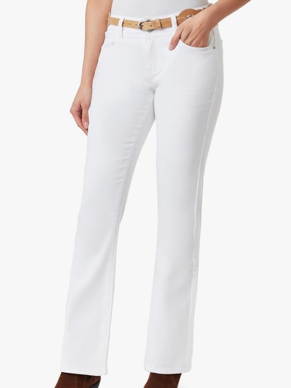 WallFlower Women's Luscious Curvy Belted Bootcut Mid-Rise. Size 16